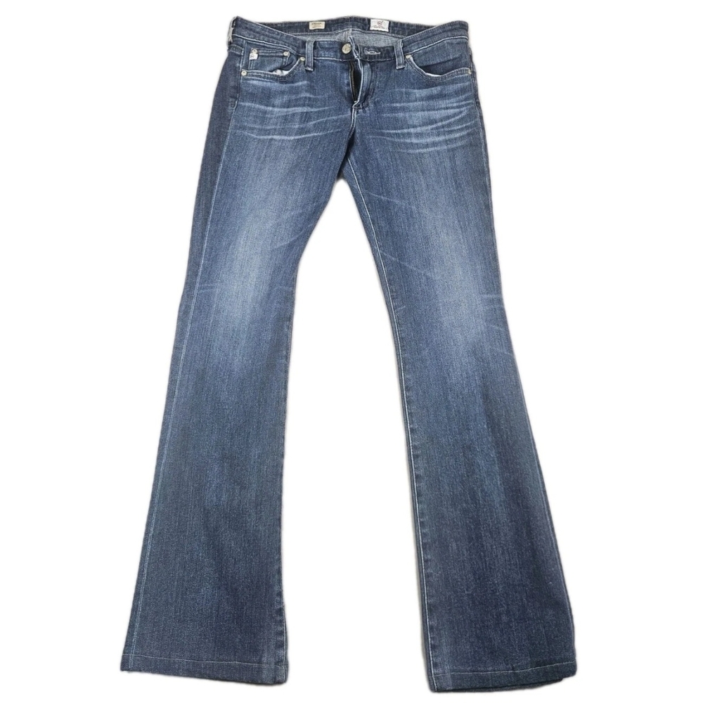 AG Adriano Goldschmied Olivia Skinny Boot Cut Jeans Blue Size 28R Made in USA